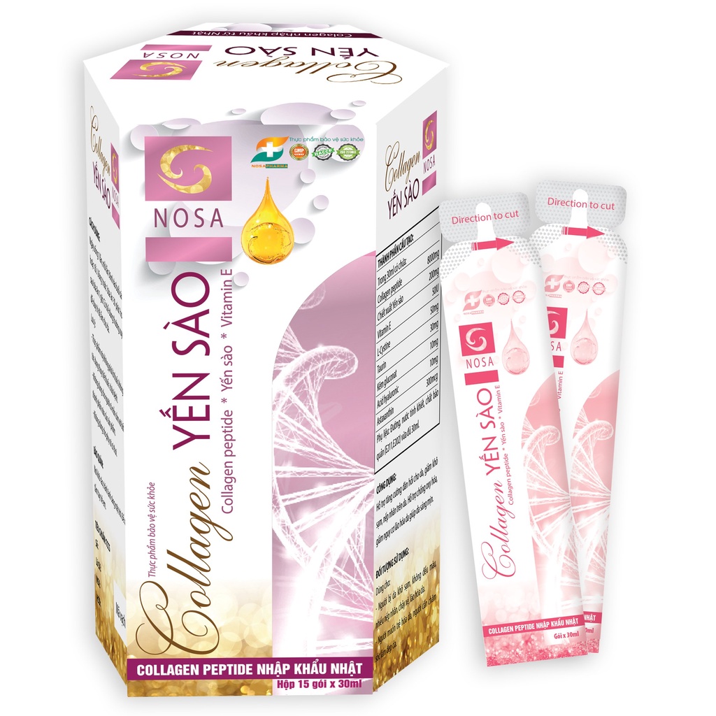 Colagen yến sào Nosa- giúp làn da khỏe mạnh từ bên trong