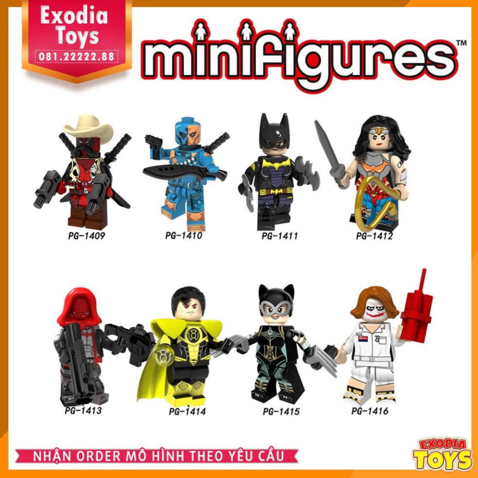 Xếp hình Minifigure Nhân vật siêu anh hùng vũ trụ DC Comics - Đồ Chơi Thông Minh - POGO PG8158