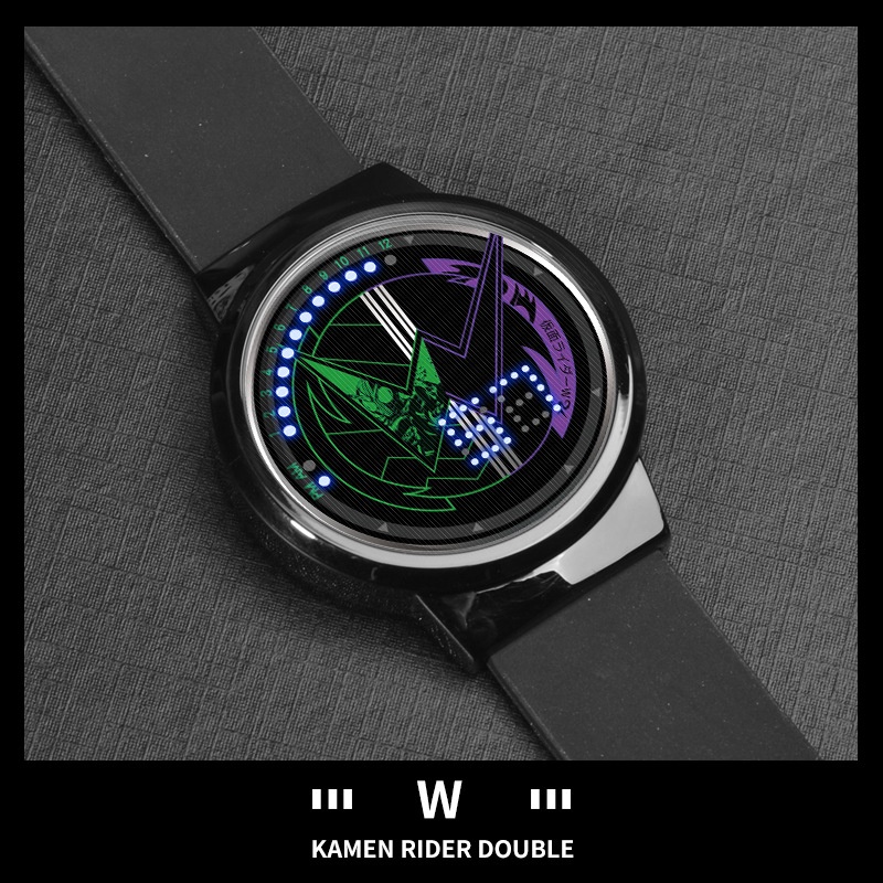Đồng Hồ Điện Tử Màn Hình LED Cảm Ứng Chống Thấm Nước Hình Kamen Rider