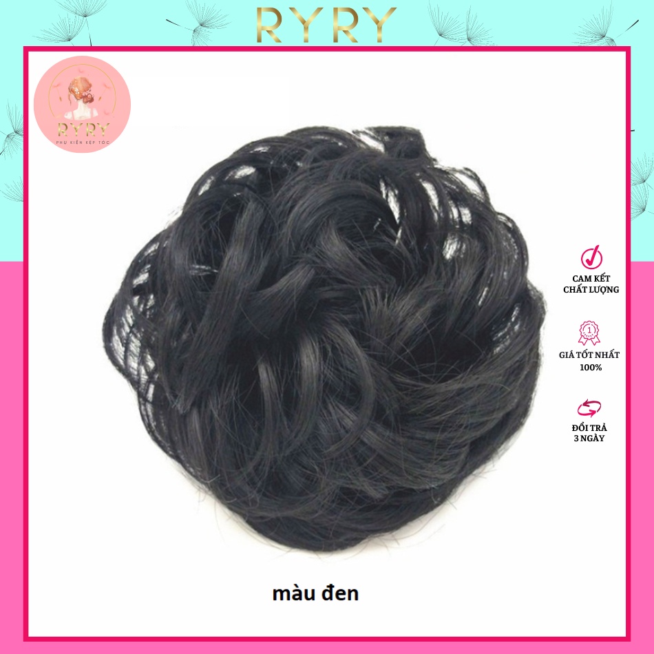 Dây Cột Tóc Giả Búi Xoăn Kiểu Dáng Hàn Quốc - Cột tóc giả Scrunchies