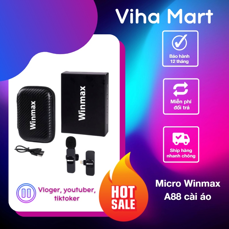 Micro Winmax A88 Cài Áo Không Dây
