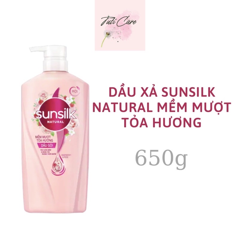 Dầu gội SUNSILK | Dầu gội SUNSILK Dưỡng Chất Thiên Nhiên Nước Dừa Và Hoa Mẫu Đơn 650g