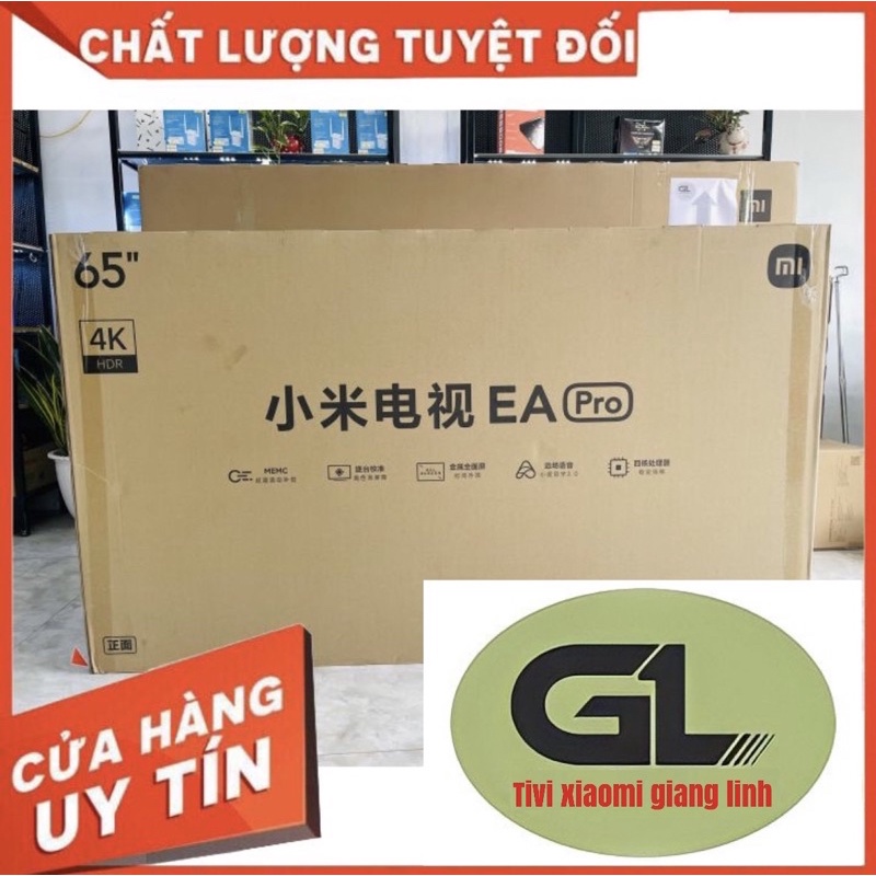 Tivi xiaomi EA PRO 65 inch 2022 - RAM 2G độ phân giải 4k bảo hành đổi mới 15 tháng