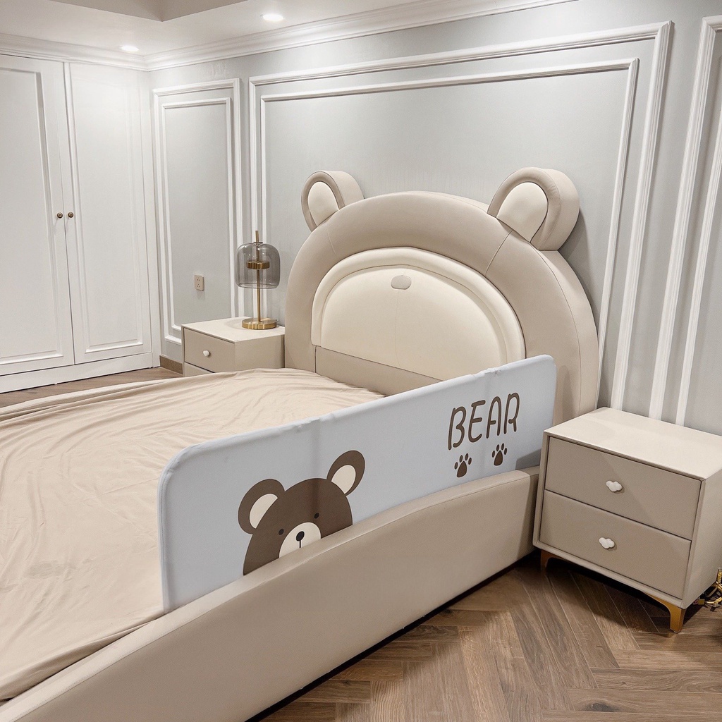 Thanh Chắn Giường Gấu BEAR ANE Gấp Gọn Siêu Tiện Lợi, Có Thể Nâng Hạ Thành Linh Hoạt, Kèm Túi Dễ Dàng Mang Đi Du Lịch
