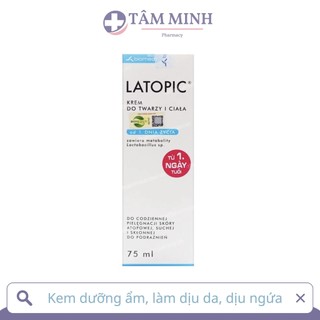 Kem dưỡng ẩm dịu ngứa da kích ứng latopic face and body cream