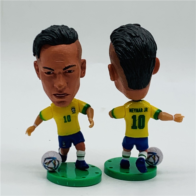 Mô Hình Cầu Thủ Bóng Đá Brazil Rivaldo Ronaldo Coutinho Cafu Neymar Jesus Alisson Carlos Pato Ronaldinho Cao 6.5cm