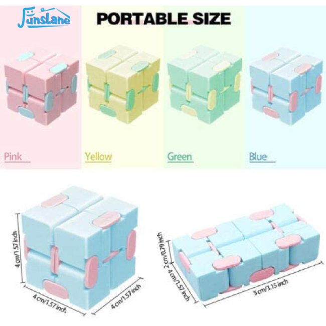 Đồ Chơi Khối Rubik Giảm Căng Thẳng Hình Vô Cực Dễ Thương