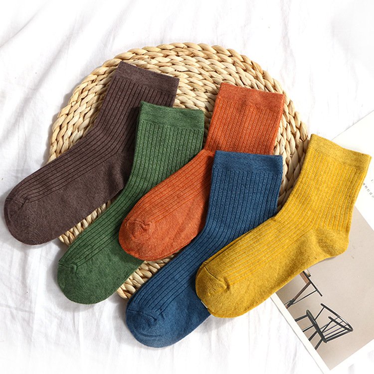 Tất nam nữ style hàn siêu hot siêu xinh, vớ nam nữ cotton co dãn chống trượt thoải mái thoáng mát Kingshop T007