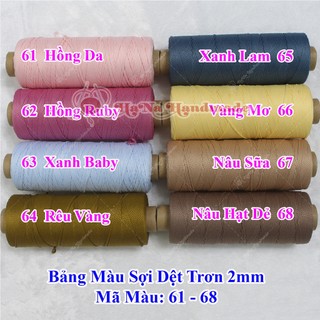 Sợi Dệt Trơn (30k/ống) bảng màu full 01 - 78
