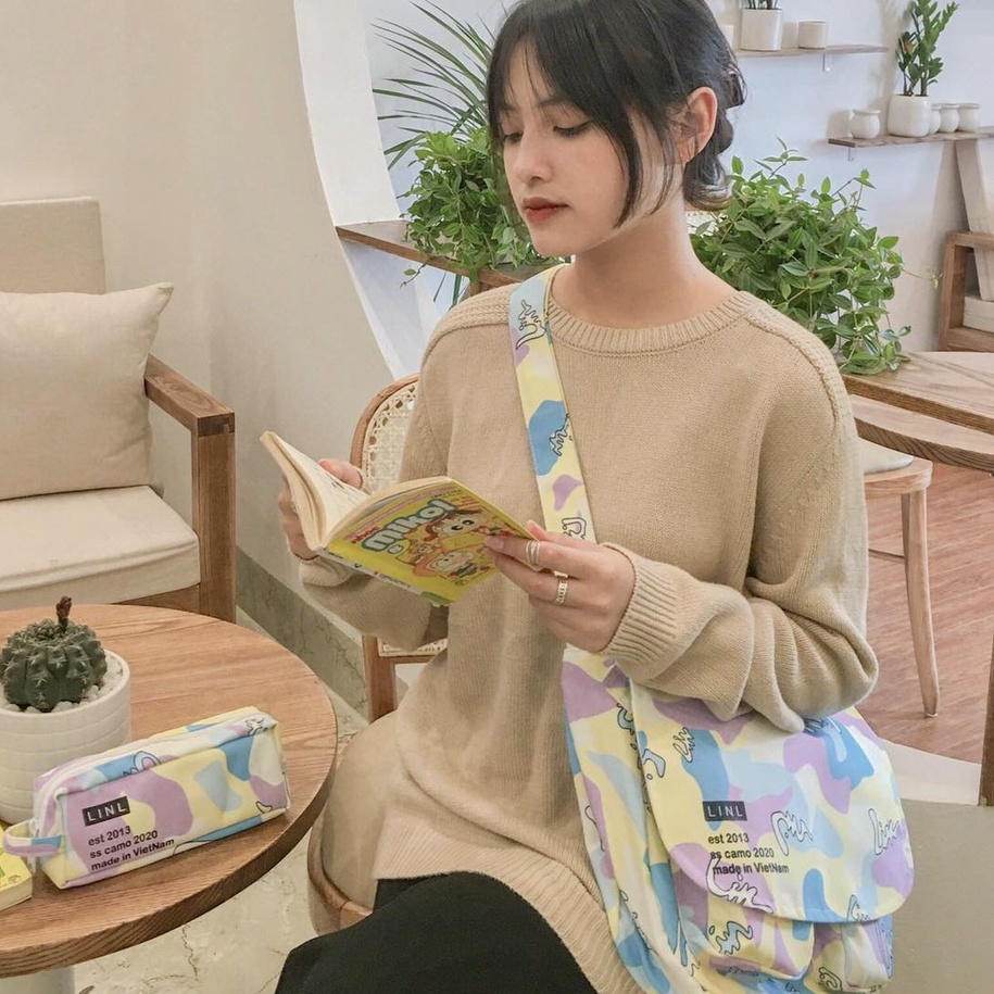 Túi Đeo Chéo LINLIN Two Bag Dành Cho Nữ Chất Liệu Bền Đẹp, Đứng Form, Đi Chơi, ĐI Làm