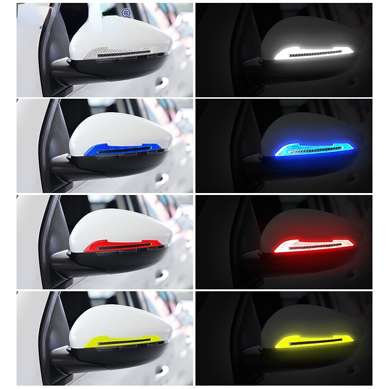 Bộ 2 Miếng Dán Phản Quang Cảnh Báo An Toàn Cho Xe Hơi