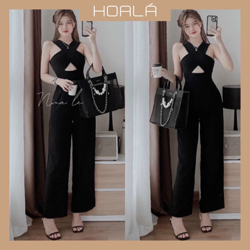 Jum Quần Dài Phối Chữ X Khoét Eo Cá Tính S39