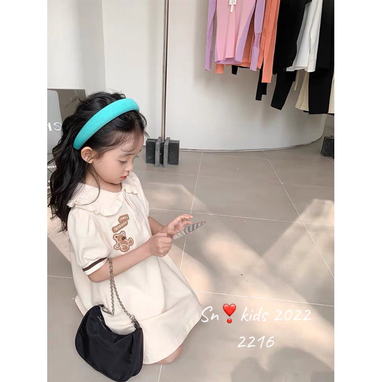 SALE VÁY POLO CỔ BÈO BÉ GÁI XINH XẮN SIZE 10-30KG