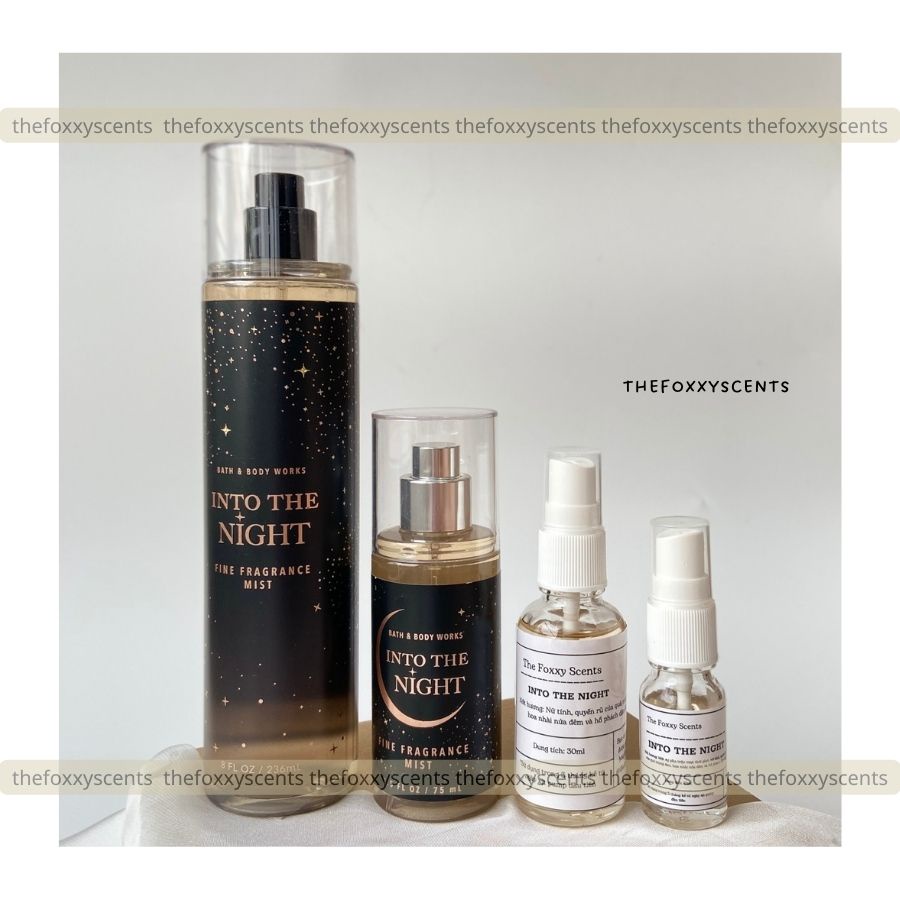 INTO THE NIGHT Body Mist (Xịt thơm) Chiết 10ml / 30ml