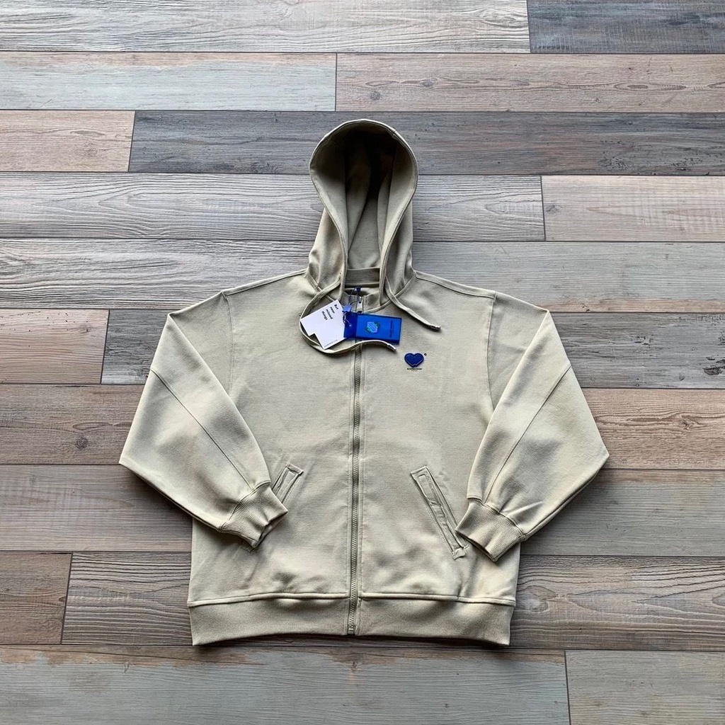 ADER letter autumn love embroidery men's and women's hooded design zipper cardigan