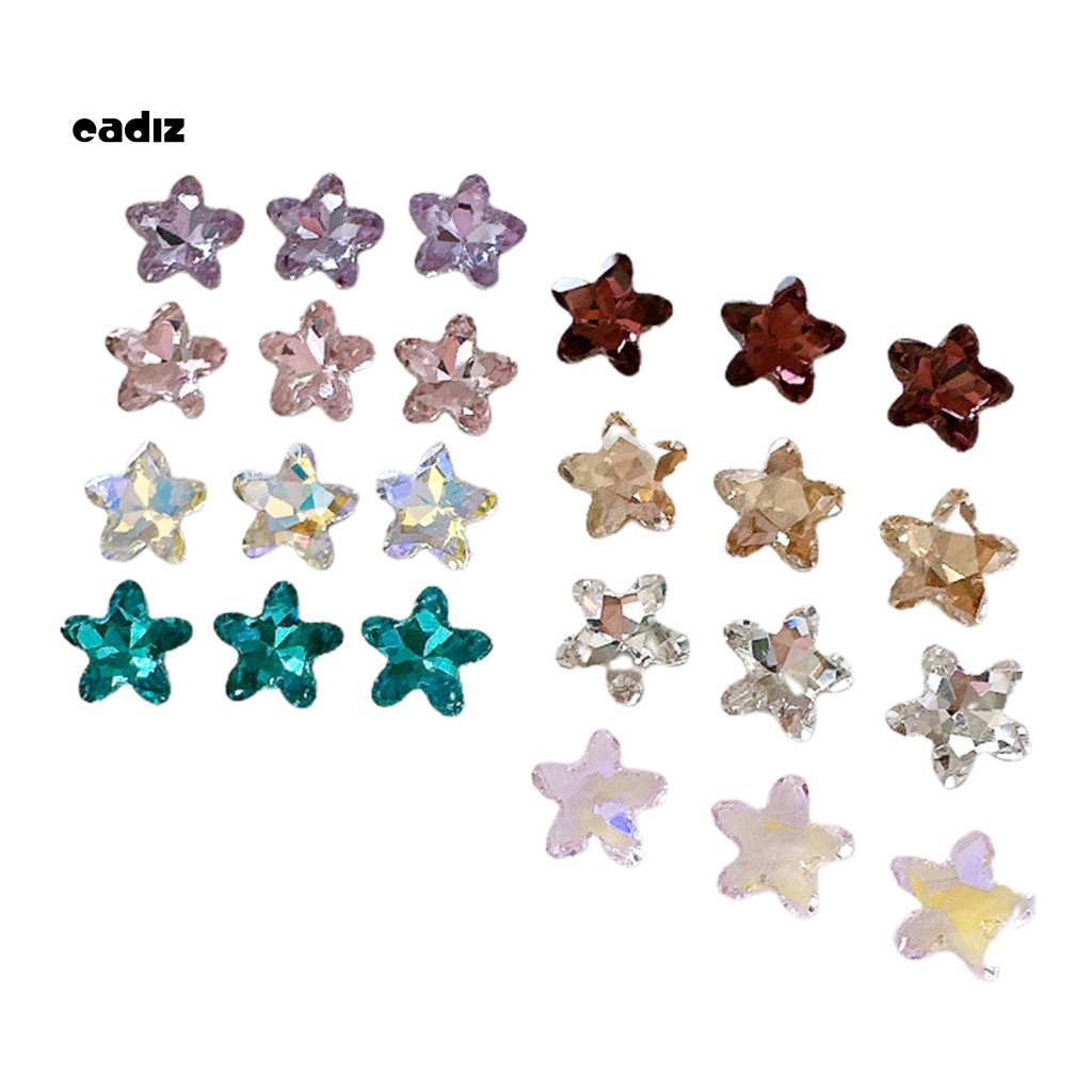 Set 10 Phụ Kiện Đá 3D Lấp Lánh Trang Trí Móng Tay Nghệ Thuật