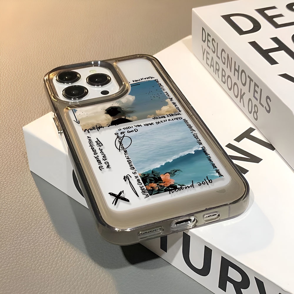 Ốp Điện Thoại Trong Suốt In Hình Đám Mây Cho iphone 14ProMax 13 11 12 7Plus X XR XS Max 8 7