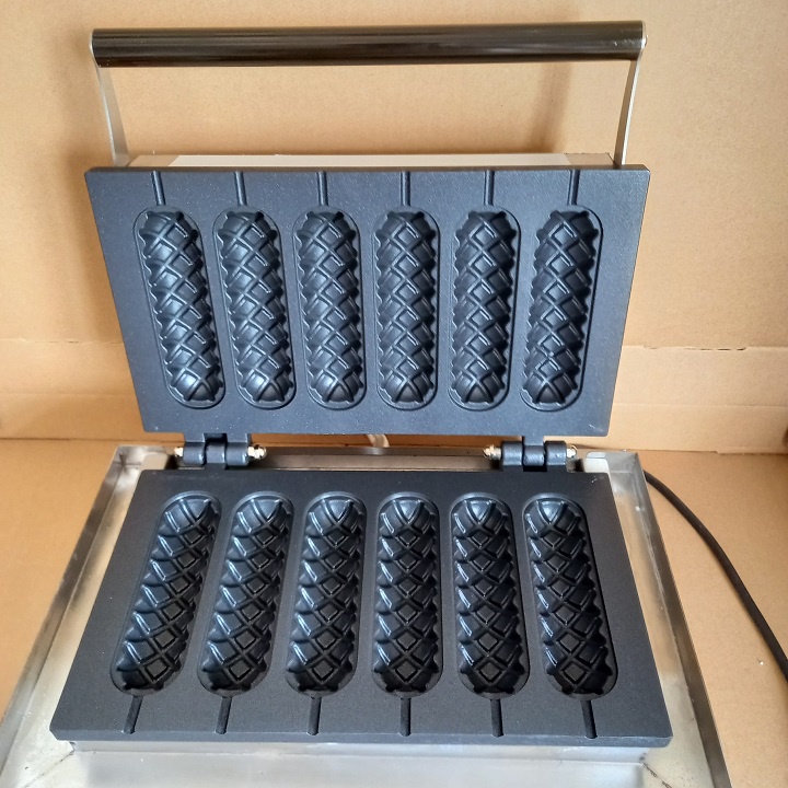 Máy Nướng Bánh Hình Xúc Xích 6 Cái - Máy Nướng Bánh Đường Phố Tặng Kèm Công Thức Chuẩn Ngon Của Trường Dạy