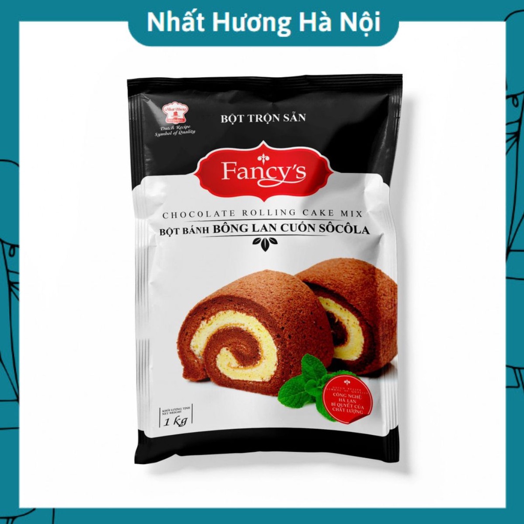 Bột Bánh Bông Lan Cuốn Sôcôla 1Kg