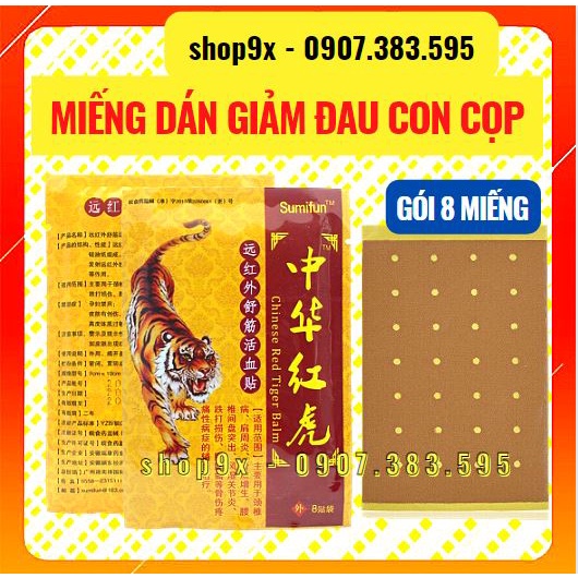 Miếng Dán Giảm Đau Con Cọp Trung Quốc Sumifun Giảm Nhanh Đau Mỏi Cơ Bắp Xương Khớp - Shop9X