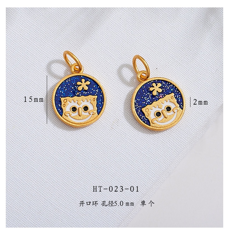 Vòng Đeo Tay Xỏ Hạt Màu Vàng Cát Dệt Thủ Công diy Hình Chú Thỏ Bầu Trời Sao Trời Xanh Cổ Điển