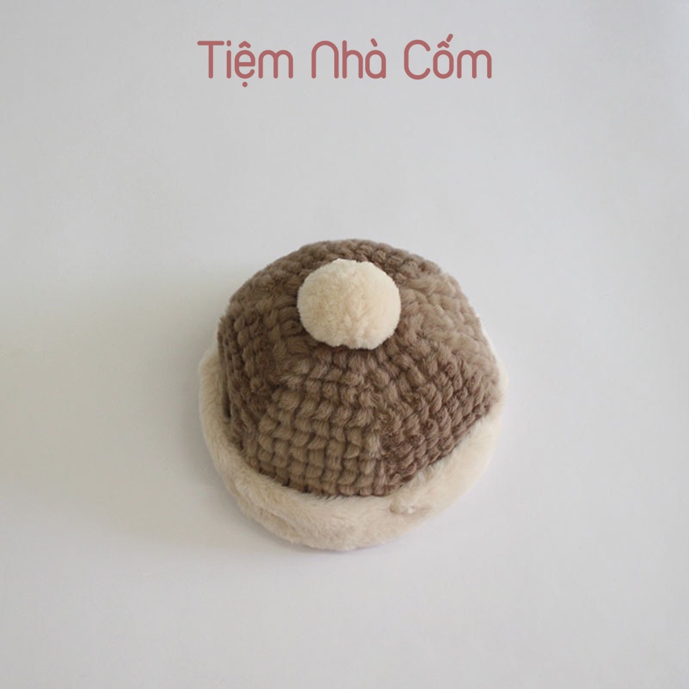 Mũ lông mịn cho bé trai, bé gái siêu ấm - Tiệm nhà Cốm