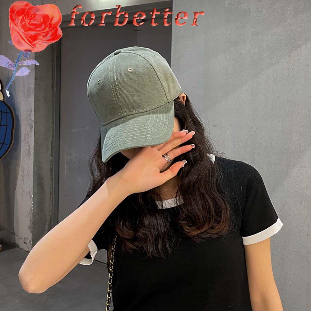 Mũ lưỡi trai màu trơn thêu chữ phong cách Hàn Quốc thời trang cho cặp đôi