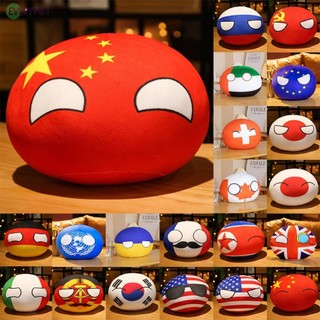 30cm Polandball Plush Ball Toy Countryball Plush World Contries Throw Pillow