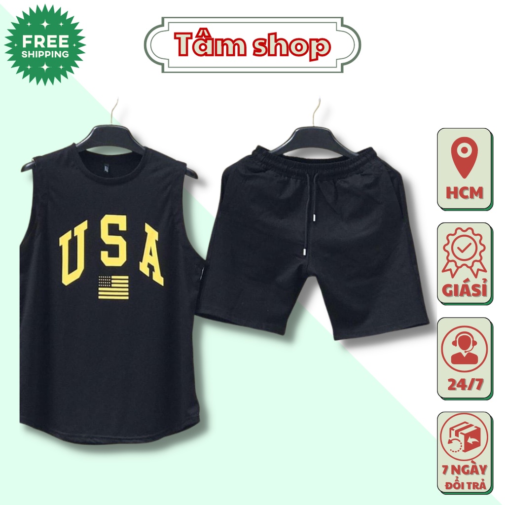 Đồ Bộ Thể Thao Nam Nữ USA - Set Quần Áo bốn mùa đẹp cao cấp mặc nhà đi chơi thoải mái 04 (TÂM SHOP)