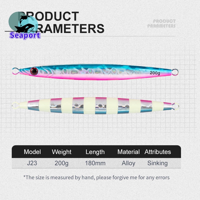 Mồi Câu Cá Giả Bằng Kim Loại Cứng Khối Lượng 200g