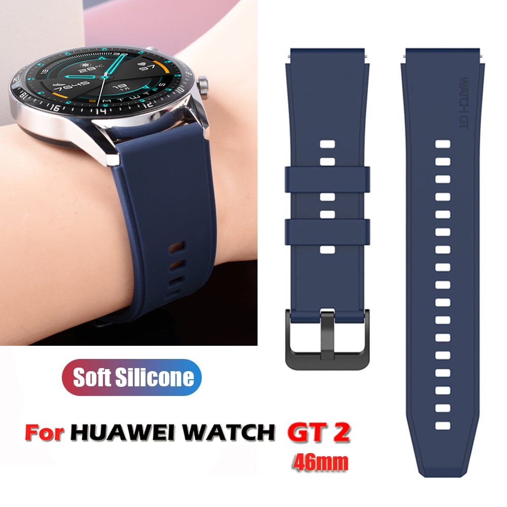 Dây Đeo Thay Thế Bằng Silicone Cho Đồng Hồ Huawei Watch GT 2 Pro / GT 2 46mm Ốp