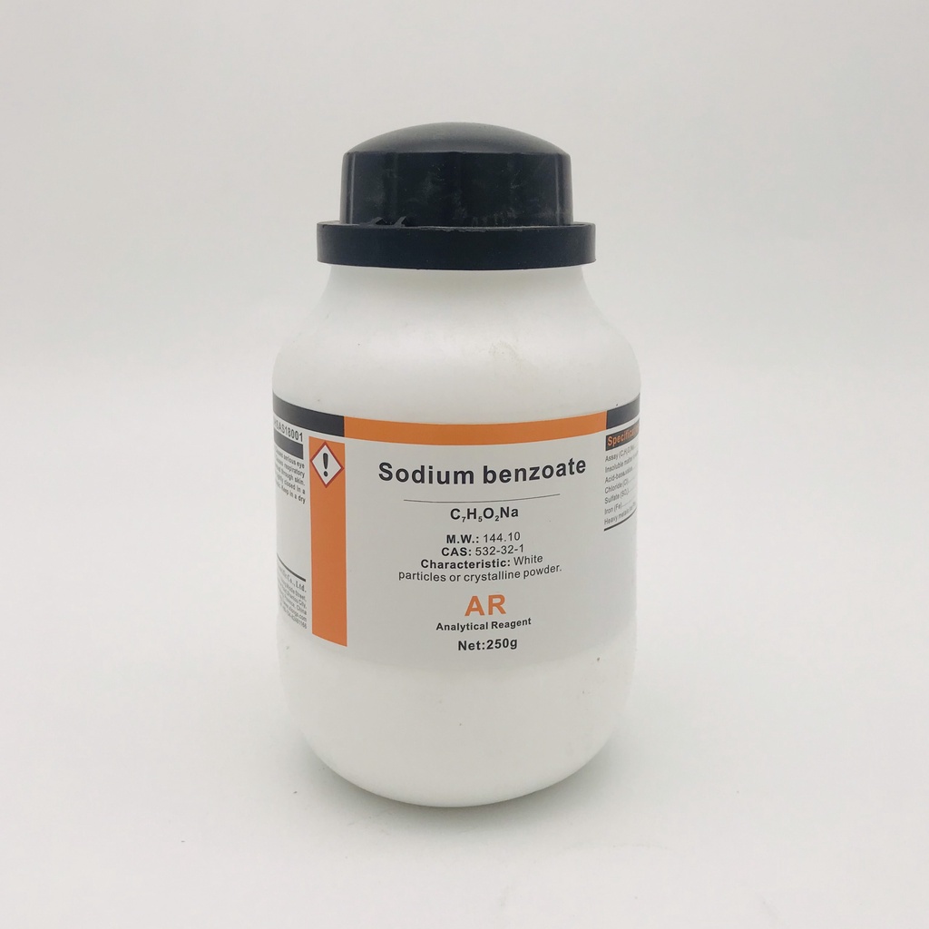 Hóa chất Sodium Benzoate (AR, Chai 250G, Xilong, Cas: 532-32-1)