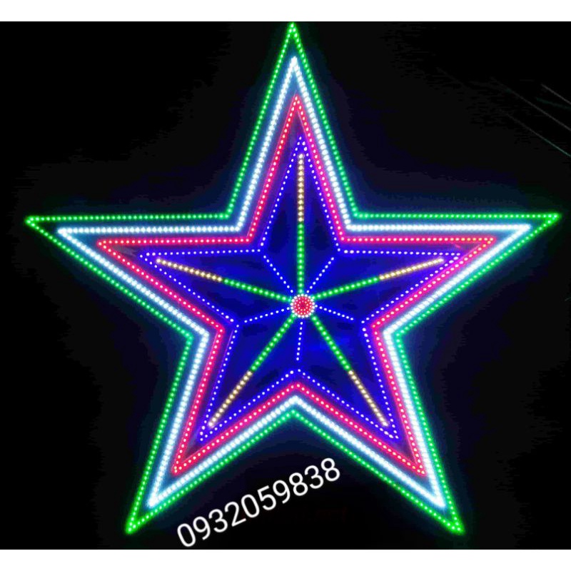 Ngôi sao LED trang trí giáng sinh noel