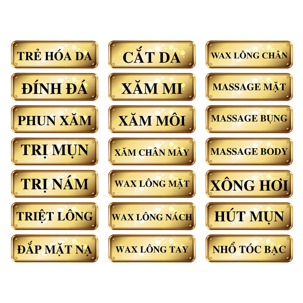 🔥 Miếng Dán Trang Trí Tiệm Hớt Tóc, Nail, Spa, Hair Salon 🔥 Decal Chống nước Sang Trọng