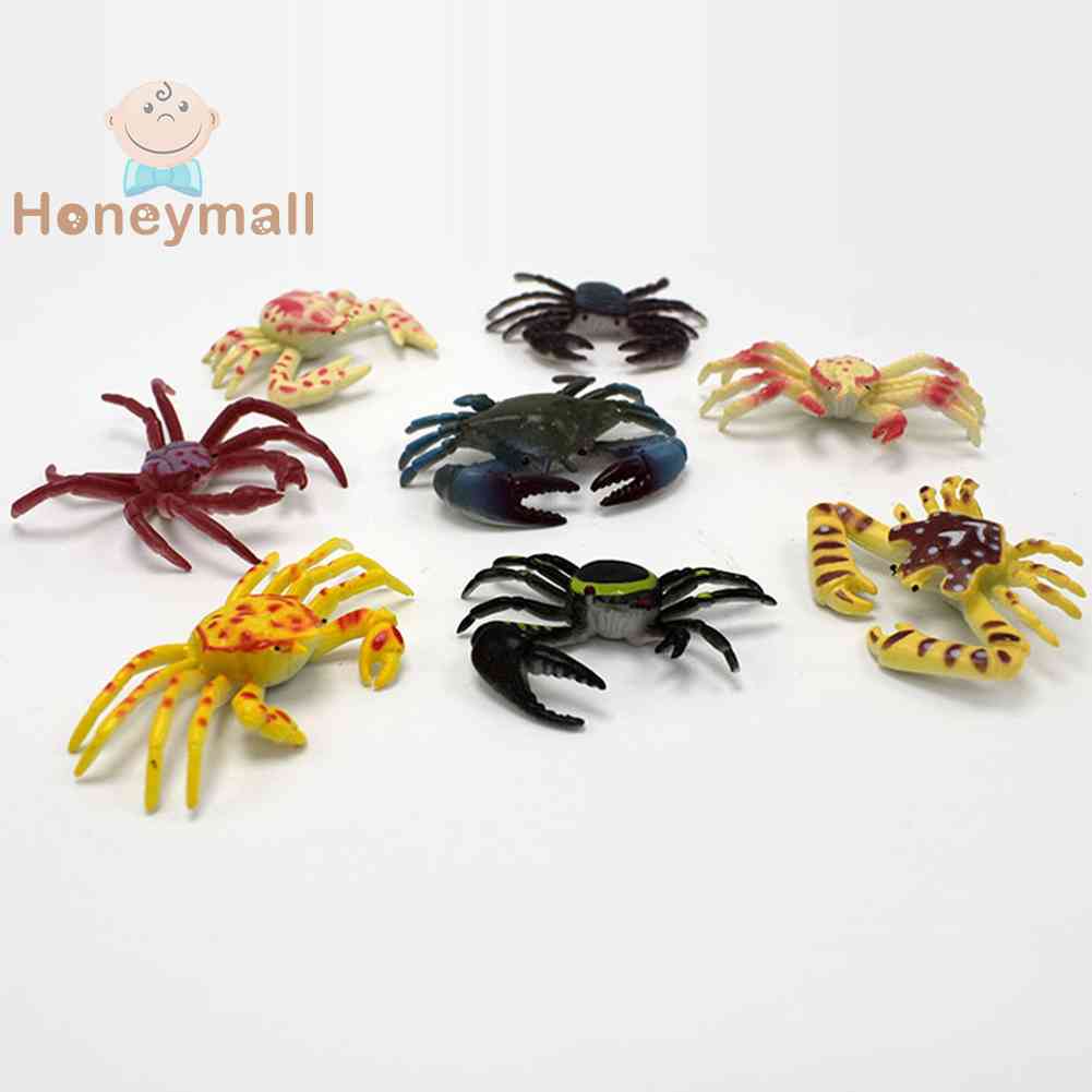 Set 8 Mô Hình Con Cua Bằng Nhựa Đồ Chơi Cho Bé