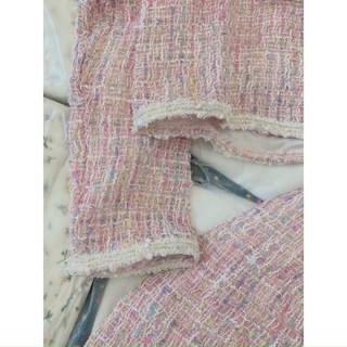 [ HÀNG CÓ SẴN ] SET DẠ TWEED HỒNG