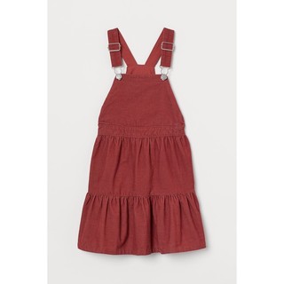 Váy nhung đỏ gạch HM H&M_hàng chính hãng authentic