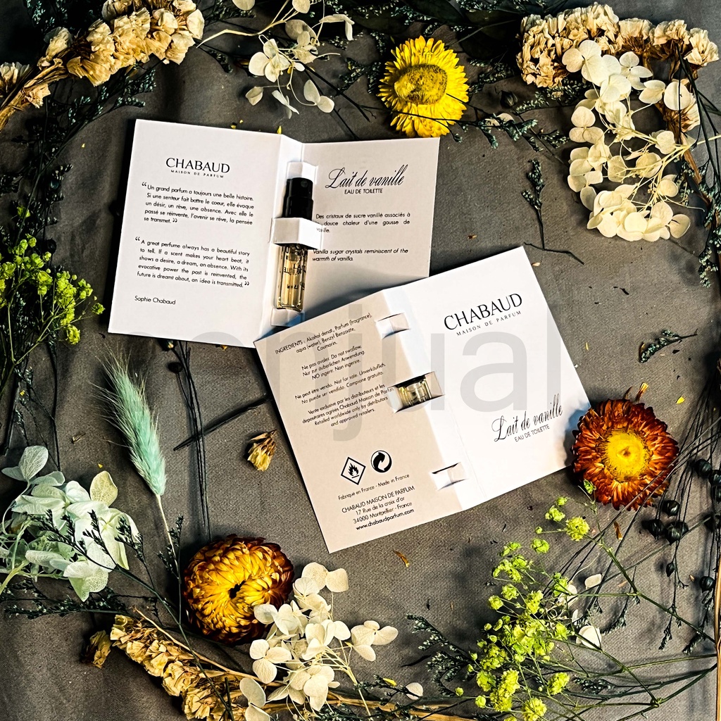 Chai nước hoa trung tính 1.5ml - Chabaud Maison de Parfum Lait de Vanille