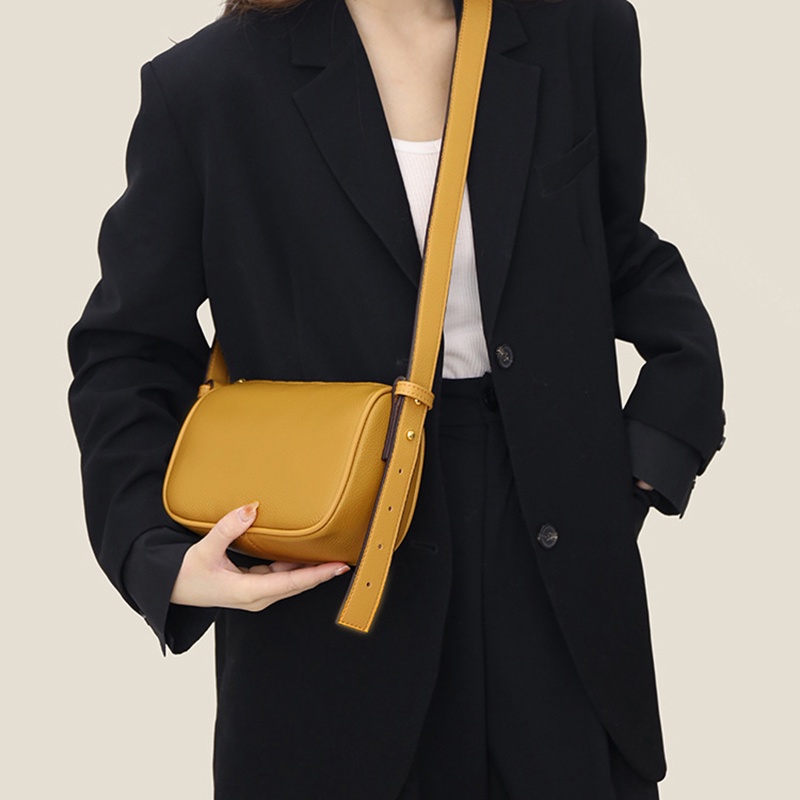 IELGY Túi Đeo Chéo Bằng Da Bò Thiết Kế Đơn Giản Thời Trang Cho Nữ