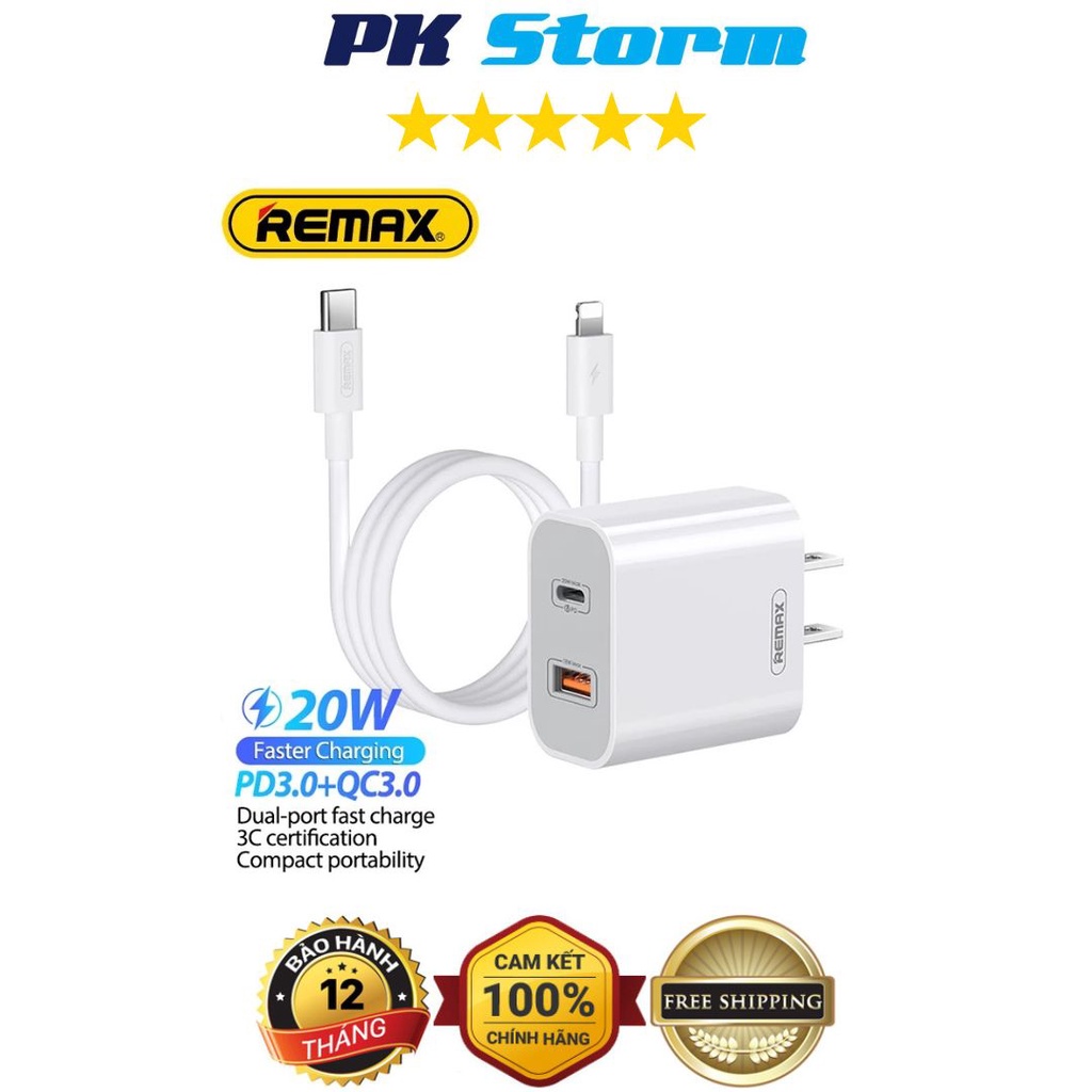 Bộ Sạc Nhanh Đa Năng Chính Hãng R.Emax Rp-U68 Tích Hợp 2 Cổng Sạc Nhanh Pd20W + Qc18W Thiết Kế Nhỏ Gọn