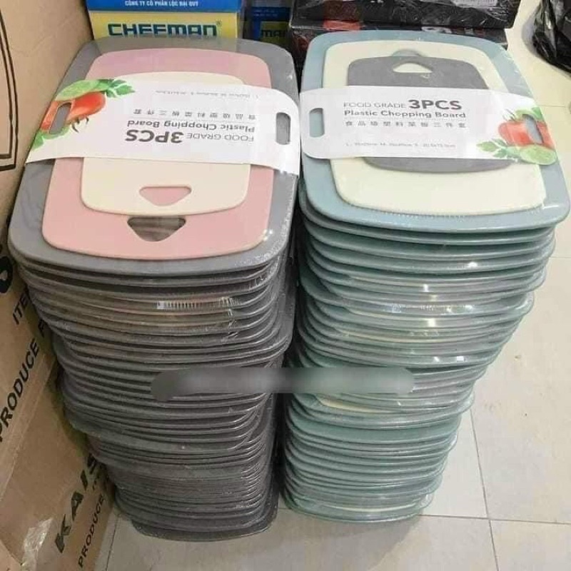 Set thớt ECO 3 cái kháng khuẩn đa kích thước