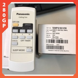 Điều khiển quạt trần Panasonic 4 cánh f56mpg f56pzm - Remote Hàng chính hãng SX tại Malaisia