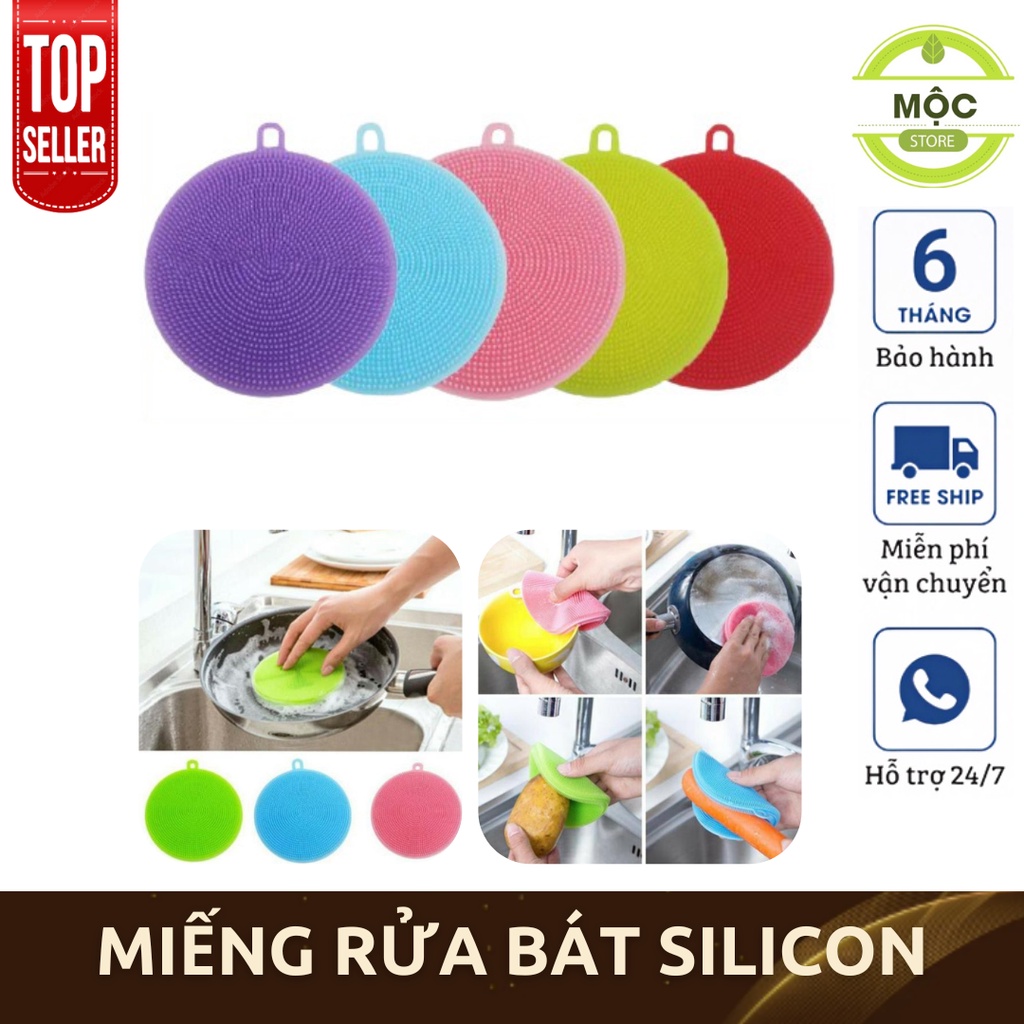 Miếng Rửa Bát SiliCon Siêu Đa Năng, Giao Màu Ngẫu Nhiên