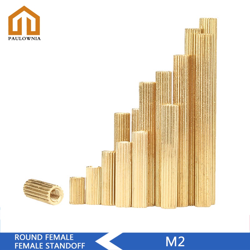 Bộ Ốc Vít Đồng M2 Đầu Hình Trụ Dẹp Dài 3mm-34mm