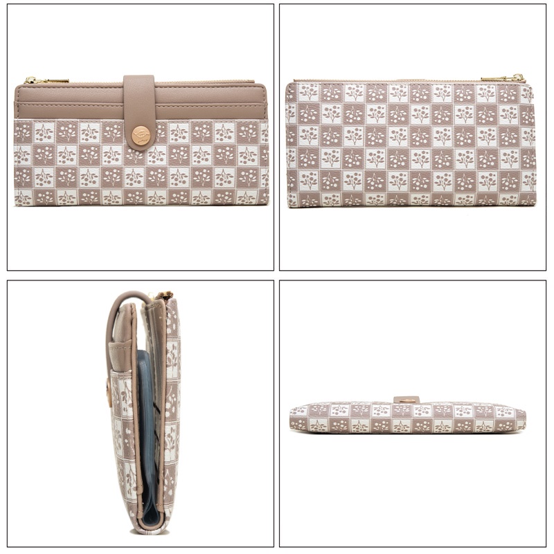 Ví Da PU Dài Thời Trang Xinh Xắn Dành Cho Nữ