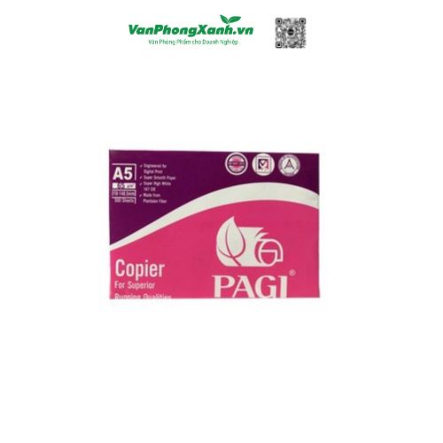 Giấy in A5 PAGI ĐL 65 msg (1 ream 500 tờ)