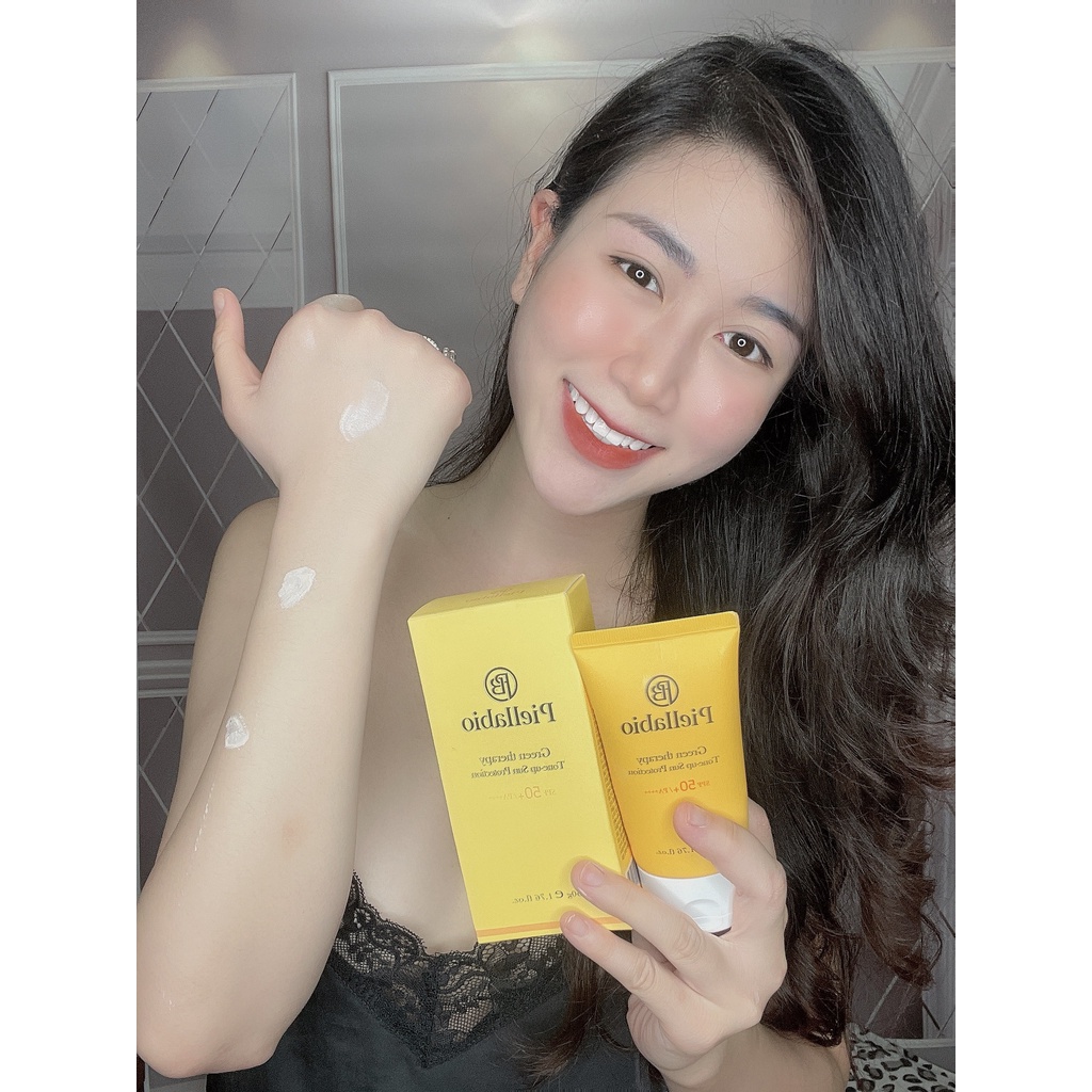 Kem chống nắng Piellabio - Tone-up Sun Protection / Green therapy nâng tông da - 50ml