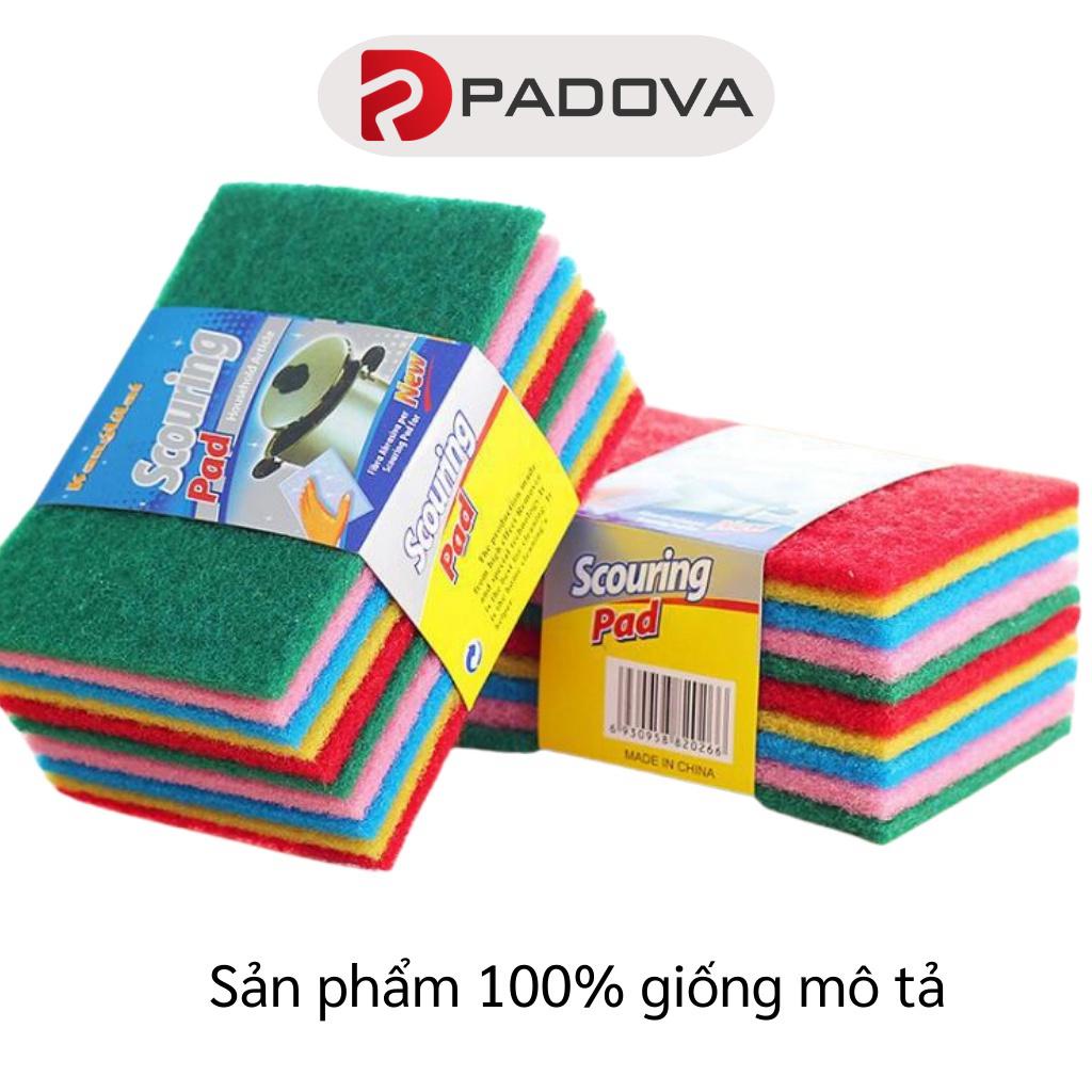 Combo 10 Miếng Cước Rửa Chén, Chà Xoong Nồi 15x10cm PADOVA 9832