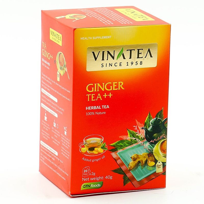 Trà Gừng ++ Vinatea 40G (20 Túi x 2G)