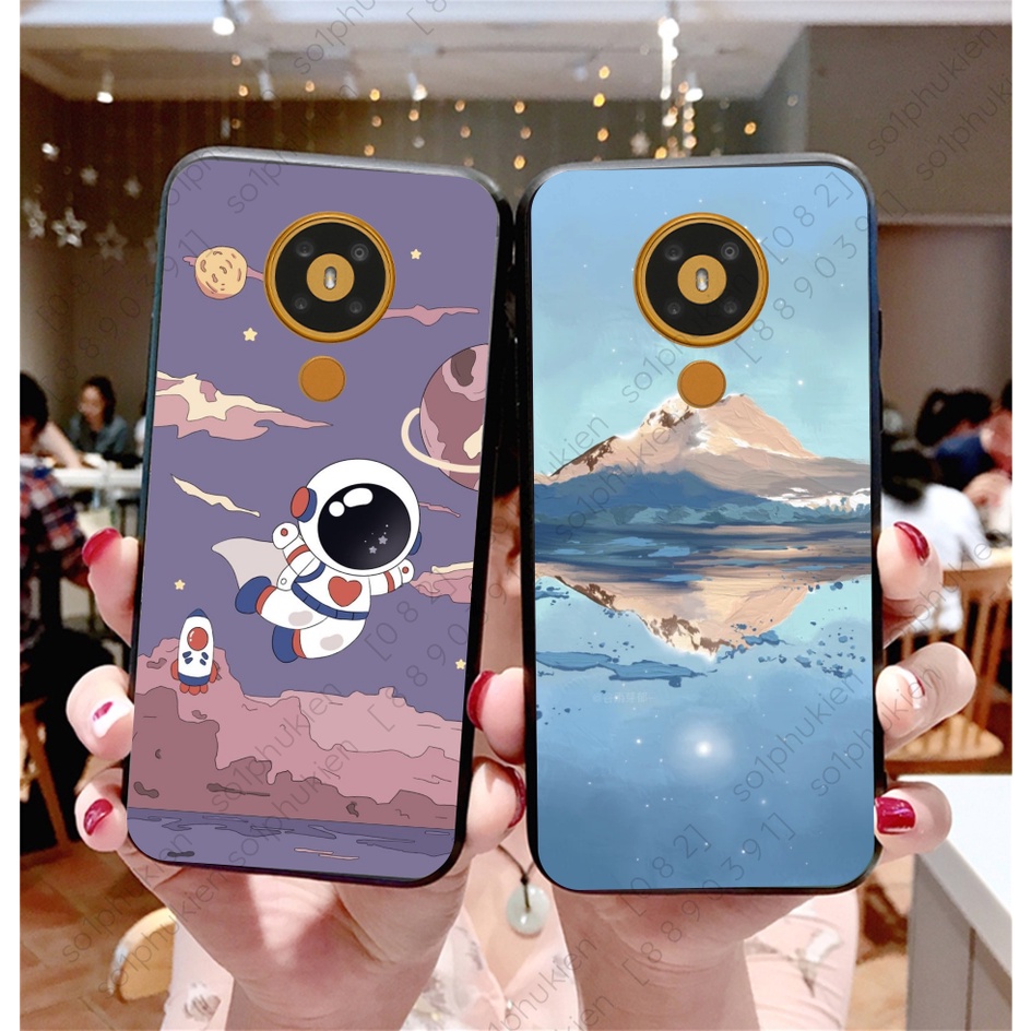 Ốp lưng Nokia 5.3 dẻo in hình hoạt hình dễ thương sắc nét, đẹp